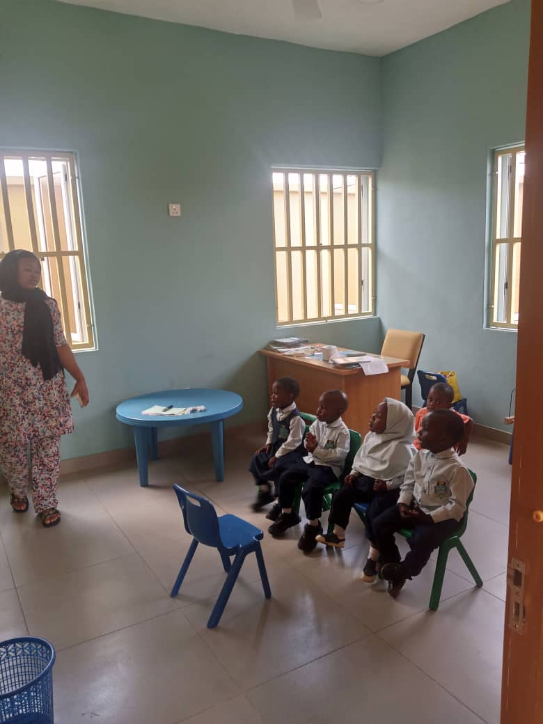 Pupils learning in class